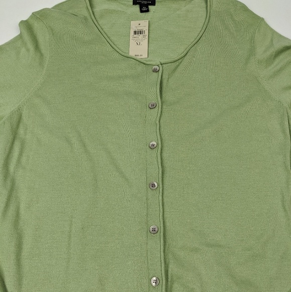 Ann Taylor Cardigan Women's XL Green - Picture 8 of 8